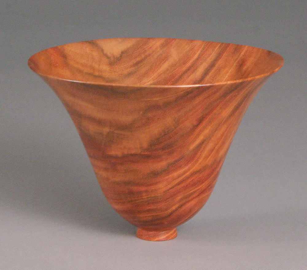 Carob ogee bowl