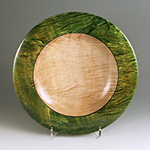 Maple dyed platter