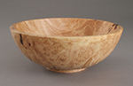 Maple burl bowl