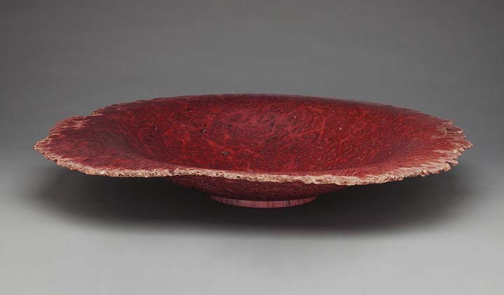 Jarrah burl natural edge bowl