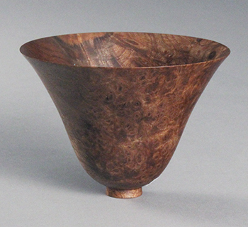 Walnut ogee bowl